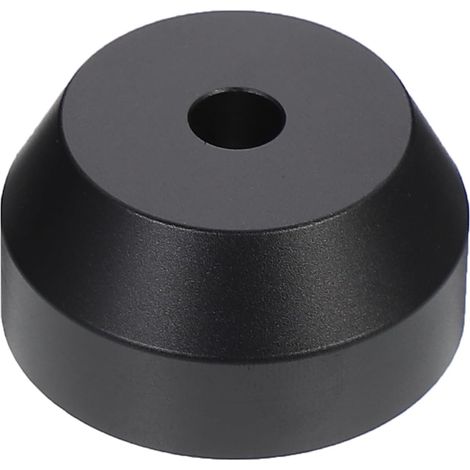 Adaptateur Facile à Utiliser 45 Tours Disques pour Aluminium Noir la Résonance Réduit pour Vinyles de 7 Pouces, pour Platines et Djs Professionnels (1/5)