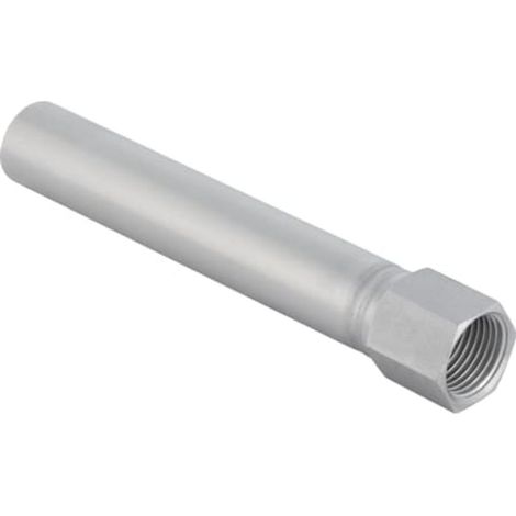 Geberit Mapress Transizione in acciaio inox con filetto femmina ed estremità a innesto lunga, DN 12 / 15, 90932