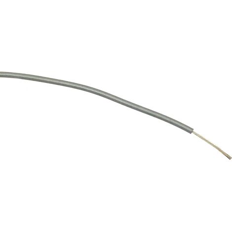 Fil électrique RS PRO BS4808 0,5 mm² 20 AWG, 1 kV c.a., PVC Gris, 100m ( Prix pour Bobine de 100 )