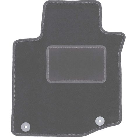 Fahrermatte aus Samt für: Citroen C1 II Schrägheck (ab 2014) Graphit
