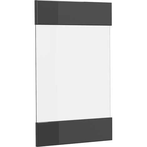 Façade de cuisine R-Line, Anthracite Haute brillance, 39.6x59cm façade de meuble pour meuble mural vitré, Vicco (1/5)