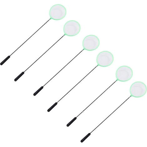 Lot de 20 épuisettes de pêche, épuisettes en plastique indéchirables, accessoires pour aquarium (petites, rondes, couleur aléatoire) (1/5)