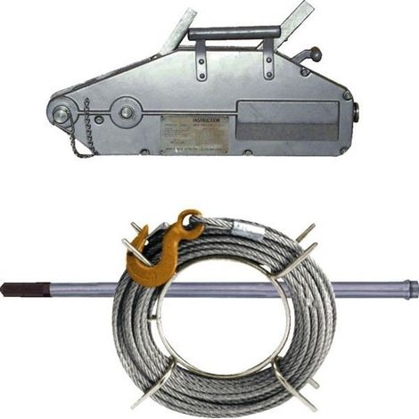 Tireur Câble Aluminium Traction Légère 800 Kg - Levac