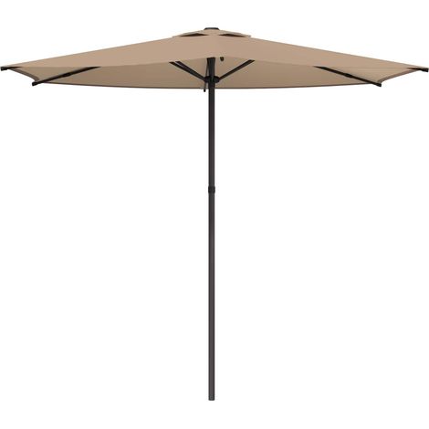 Sombrilla de jardín 270 x 270 cm Poliéster Rectangular Topo vidaXL (1/5)