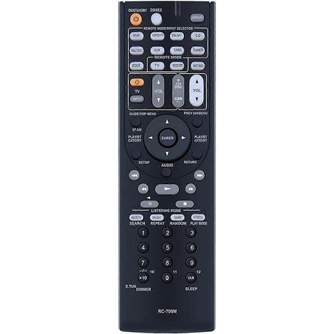 RC-709M Remote Control Replacement for Onkyo AV Receiver RC-737M RC-765M TX-SR507 TX-SR606 TX-SR607