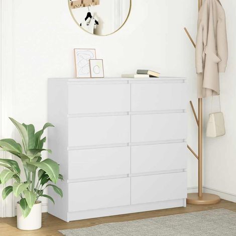 vidaXL Sideboard White 100x35x99 cm Engineered Wood