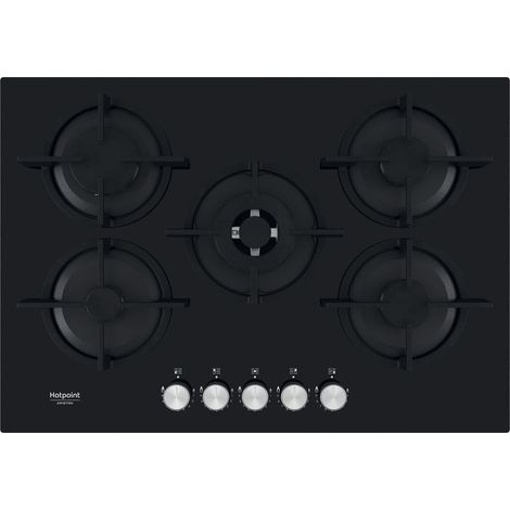 Hotpoint HAGS 72S BK Negro Integrado 73 cm Encimera de gas 4 zona(s)