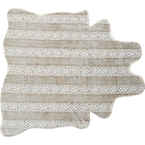 DKD Home Decor Tapis beige 160x150 cm avec poils (1/3)