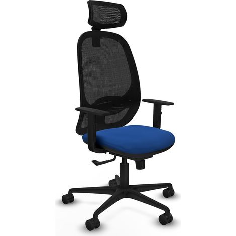 Fauteuil de bureau piqueras y crespo Cilanco noir filet cuir (1/2)
