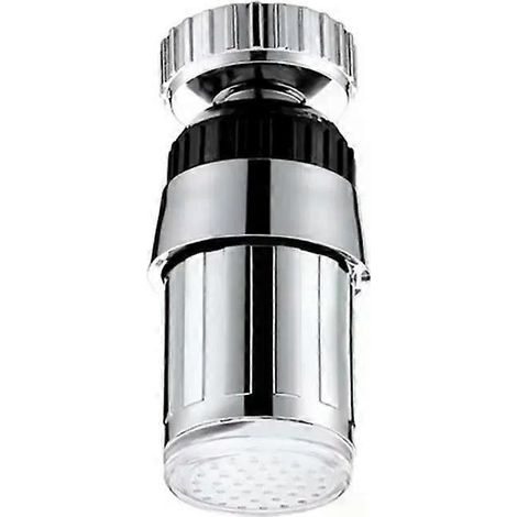 Pommeau de douche lumineux avec filtre et éclairage LED multicolore pour robinetterie de salle de bain et de cuisine (1/5)
