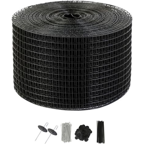 Protège-panneaux solaires 20x3048 cm, kit anti-oiseaux avec 100 attaches en aluminium, maille PVC anti-rouille, 12,7 mm. (1/5)