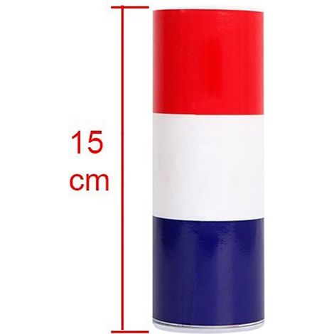Fascia adesiva lucida bandiera Francese per carrozzeria auto - 15cm Misura - 150mm(15cm) x 3 Metri (1/5)