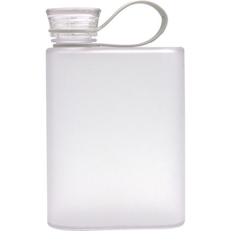 Flache Wasserflasche – 500 ml – BPA-frei – Auslaufsicher dank Silikondichtung – Abnehmbarer Silikongriff – Ideal zum Wandern, Campen und für Fitness – 1 Stück (1/5)