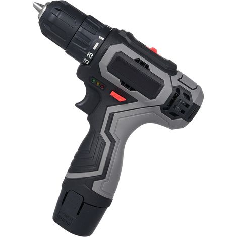 Perceuse visseuse sans fil 12V batterie 1500mAh prise US, couple 25+1, 2 vitesses, variateur continu, pour bois métal mur, vissage dévissage, réparation meubles électroménager jouets (1/5)
