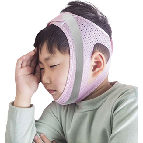 Mentonnière anti-ronflement, mentonnière pour ronfler, mentonnières CPAP respirantes et confortables