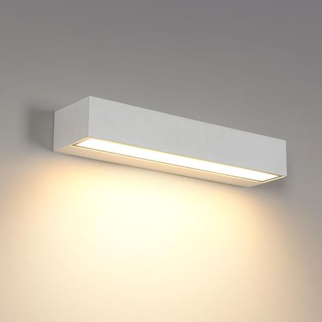 16W Applique Murale Exterieur 3000K Moderne Lampe Murale Blanc IP65 Étanche, Spot Murale en Aluminium pour Jardin, Terrasse, Mur, Pathway, Villa, Couloir (1/5)