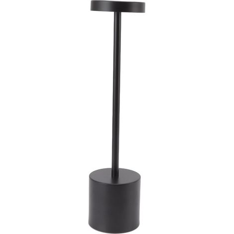 Lampe de bureau tactile LED style nordique à 3 niveaux, lampe de table décorative d'intérieur pour hôtel et restaurant, noire (1/5)