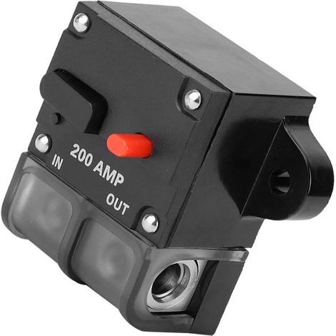 Disjoncteur automobile, 12-42 V CC, disjoncteur en ligne haute performance à réarmement automatique, fusible à réarmement automatique (200 A)