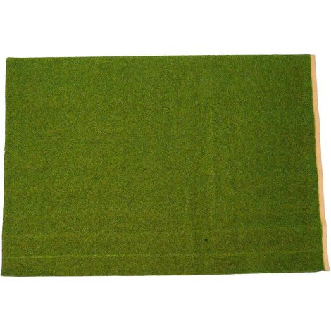 Gazon artificiel en nylon, adapté à une utilisation intérieure et extérieure, idéal pour créer des décors, vert clair, 50,00 x 35,050 cm, 1 pièce par paquet. (1/5)
