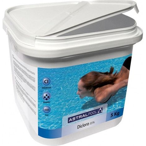 Dicloro granulado 55% de AstralPool envase de 30 Kgs