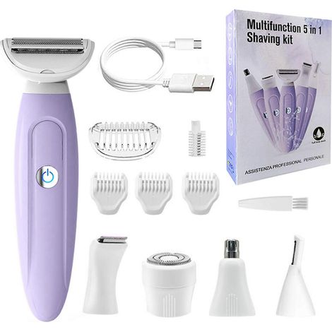 Rasoir électrique pour femmes, sans fil et indolore, pour l'épilation du corps et du maillot. Outil de tonte indolore pour la zone du maillot. (1/4)