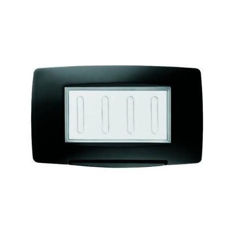 PLAQUE ÉTANCHE 4P IP55 NOIR GEWISS GW16704TN