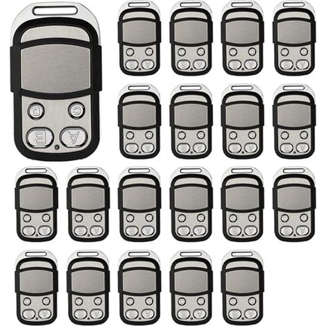Télécommande pour Portes de Garage 433MHz, Ouvre-Portail Électrique Compatible avec la Série MOOVO MT4 433MHz Télécommandes pour Portes Électriques, 20 PCS (1/5)
