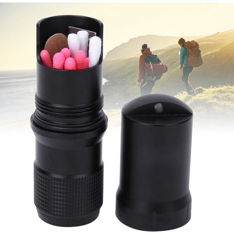 Capsule étanche en métal pour allumettes de survie, boîtier compact pour randonnée et camping