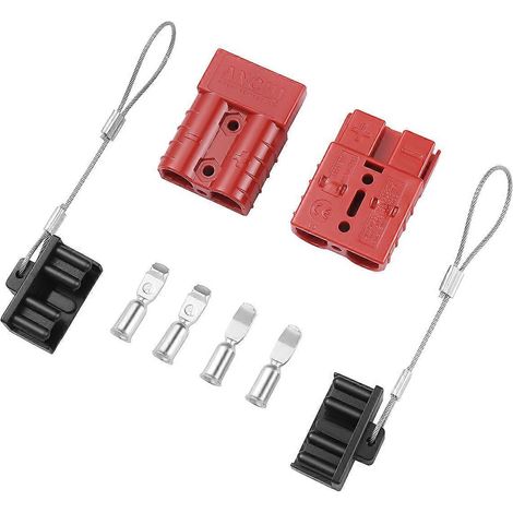WINOMO 1 Jeu de connecteurs rapides pour batterie, faisceau de câbles, treuil de récupération, remorque 50 A