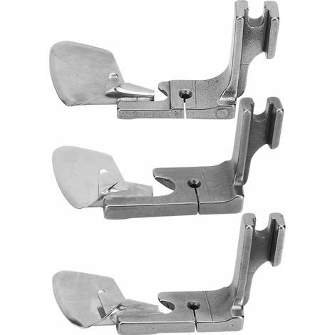 3 Pièces Pieds Ourleur en Acier 1/8, 3/16, 1/4 pour Machine à Coudre Plate à Aiguille Simple (1/5)