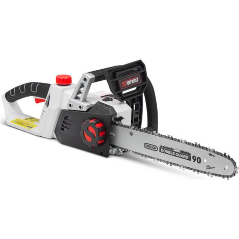 Tronçonneuse à batterie 40V – Longueur de guide 40 cm – Vitesse de chaîne 8.5 m/s – Graissage automatique – Pour bois dur – X-Performer