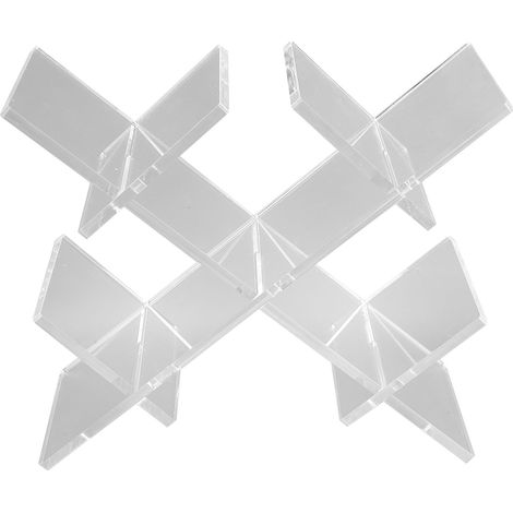 Porte-bouteilles de comptoir en treillis, autoportant, pour 5 bouteilles, en acrylique transparent. (1/5)