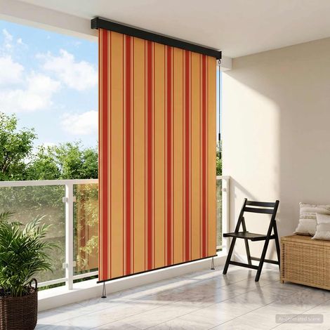 vidaXL Tenda a rullo Multicolore 80 x 250 cm Tessuto e Alluminio