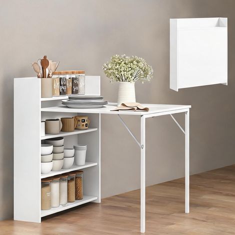 Table de salle à manger en mDF acier 91 x 78,5 x 93 cm (1/5)