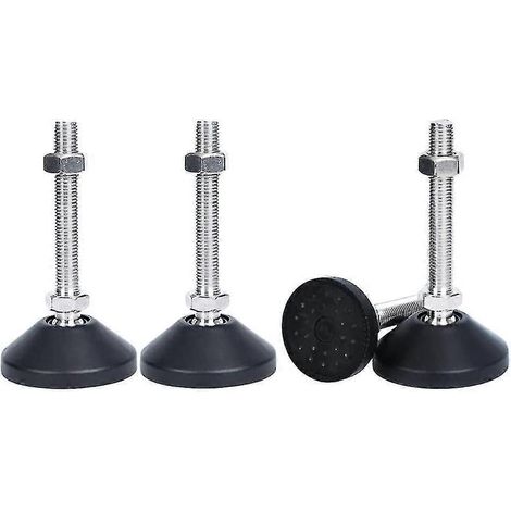 Lot de 4 pieds de meubles réglables M8x50, pieds de meubles réglables universels en silicone. (1/5)