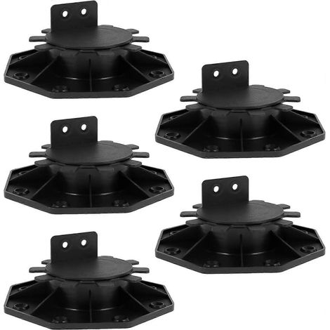 Base de support de terrasse réglable en hauteur, base de support de levage de terrasse, base de levage de sol en plastique, ensemble de roulements de levage de support de sol robuste, base de fondatio (1/5)
