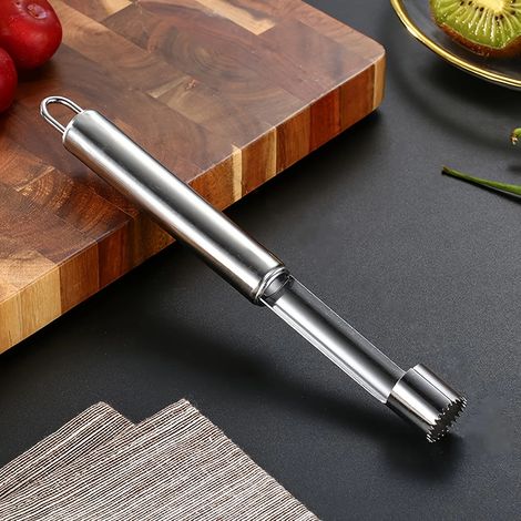 Entsteiner aus Edelstahl für Früchte, Datteln, Äpfel und Birnen, Kern- und Kernentferner, Tranchiermesser, Küchenutensilien für Obst und Gemüse.