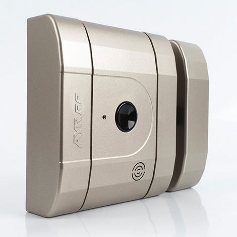 Serrure électronique invisible finition nickel mat. (1/5)