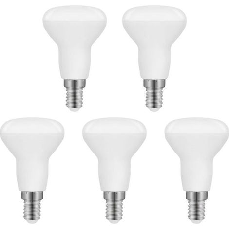 Ampoule LED R50 E14 5W, Blanc Froid 6500K 550LM, Non Dimmable, Lot de 5 [Classe énergétique F] (1/5)