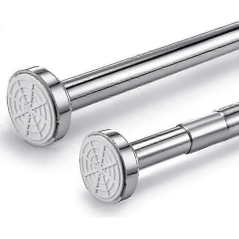 Filiyano-Barre télescopique en acier inoxydable 150 cm-260 cm. Barre de douche extensible sans perçage. Fixation par serrage. Ajustable par rotation. (1/5)