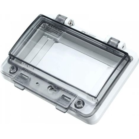 Boîtier de protection transparent pour disjoncteur mural intérieur 5 voies (1/3)