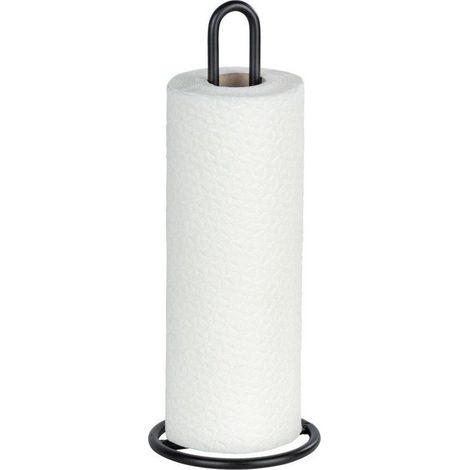 Küchenrollenhalter, Ø 12,5 cm, schwarz, WENKO