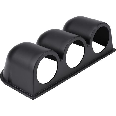 Support de Montage D'instrument de Véhicule Noir Universel 52 Mm 2 3 Trous Triple Jauge de Tableau de Bord Compteur Tachymètre Support de Montage D'odomètre Support de Compteur