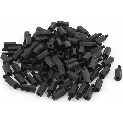 entretoises hexagonales en nylon M3 12 mm 6 mm pour carte (1/4)