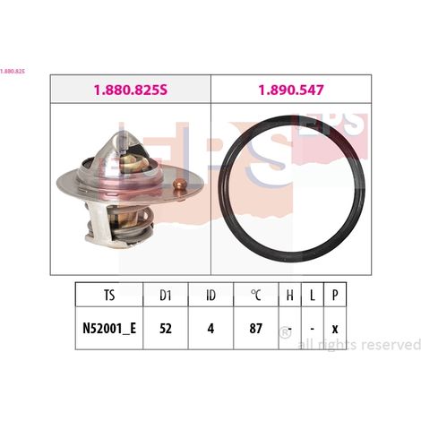Thermostat, liquide de refroidissement EPS 1.880.825 MITSUBISHI 1305A280