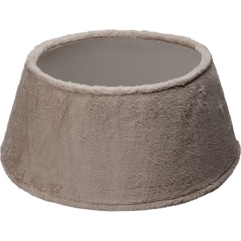 Copribase Albero di Natale Velluto Taupe 55 Cm