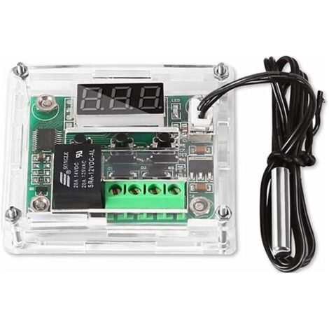1 Pcs 12V Temperature Controller Module with Housing, XH W1209 Display Digital Thermostat Module with Waterproof NTC Probe (1/4)