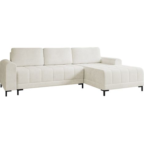 Sofá rinconero Stonecrest 100, Velo 621, Función de descanso, Almacenaje, 258x168x92cm, 0