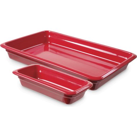 Conteneur en porcelaine GN1/1 rouge - Finedine (1/5)