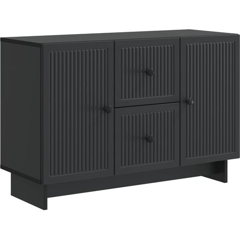 vidaXL  Sideboard  with Drawer Black 89 x 34.5 x 60 cm Engineered Wood